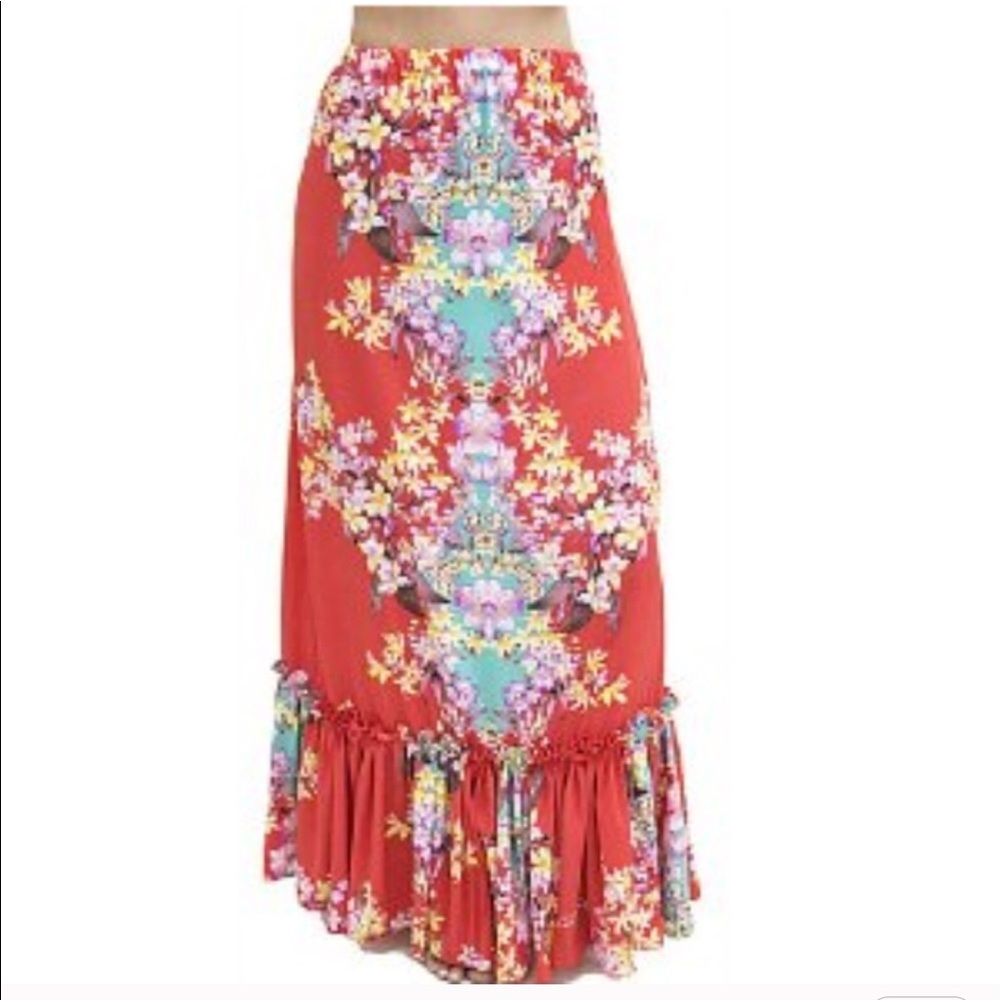 New Floral BOHO Maxi Skirt - Picture 2 of 5